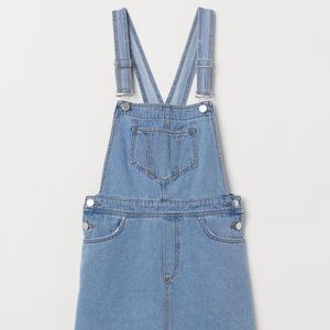 Brand NEW H&M denim Bib overall dress